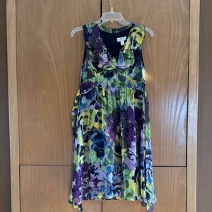 Ann Taylor Loft Floral Sleeveless Dress
